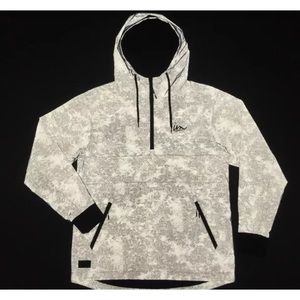 helix distressed reflective jacket